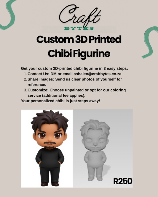 Custom 3D Printed Chibi Figurine